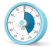 60 Minutes Visual Timer for Kids, Classroom, Kitchen, Gym & Tea - ADHD Timer (Blue)