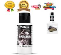 Vallejo Model Color Primer – Fast-Drying Acrylic Airbrush for Modeling & Miniatures – 60 ml White