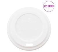 vidaXL Paper Coffee Cup Lids Ø60 mm 4oz 1000 pcs White Plastic, lid for Paper Cup, Disposable Coffee Cup lid, Coffee Cup lid, Disposable Cup lid