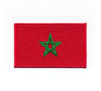 60 mm x 35 mm Agadir Morocco Rabat Casablanca Flag Sew-On Badge/Iron-On Patch 0990 B