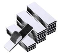 60 Pack 30 PairsHook and Loop Strips Heavy Duty 0.79x3.9 Inch - Self Adhesive Reusable Double Sided Sticky Tape for Walls, Doors, Tables - Strong & Sticky Strips Tape