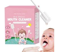 60 Pack Baby Gauze Tongue Cleaner Soft Cleaning Stick, Ba-by Toothbrush Clean-er, Tongue Cleaner, Cleaning Stick Dent-al Care for 0-36 Month Baby