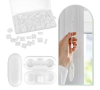60 Pack Blind Chains Connectors White Plastic Roller Shades Beads Chain Connector, Repair Broken Chains for Window Blinds/Outdoor Shade/Roller Shades