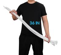 60 Pack Cable Ties Heavy Duty 12mm x 920mm, 220LB Industrial Strength Extra Wide White Zip Ties, Large UV Resistant Long Tie Wraps for Outdoor Use