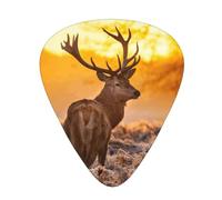 60 Pack Custom Guitar Picks Personalized Antler Red Deer Print Guitar Picks Guitar Bass Ukulele Accessories Gifts For Men Women