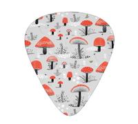 60 Pack Custom Guitar Picks Personalized Cartoon Mushrooms Print Guitar Picks Guitar Bass Ukulele Accessories Gifts For Men Women