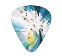 60 Pack Custom Guitar Picks Personalized Cute Peacock Print Guitar Picks Guitar Bass Ukulele Accessories Gifts For Men Women