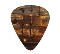 60 Pack Custom Guitar Picks Personalized Fantasy Pirate Ship Print Guitar Picks Guitar Bass Ukulele Accessories Gifts For Men Women