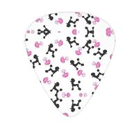 60 Pack Custom Guitar Picks Personalized Girly Pink Perfume Bottle And Poodle Print Guitar Picks Guitar Bass Ukulele Accessories Gifts For Men Women