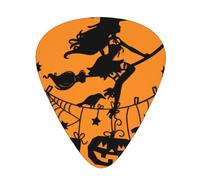 60 Pack Custom Guitar Picks Personalized Halloween Witch Flying Print Guitar Picks Guitar Bass Ukulele Accessories Gifts For Men Women