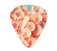60 Pack Custom Guitar Picks Personalized Heart Shaped Floral Petals Print Guitar Picks Guitar Bass Ukulele Accessories Gifts For Men Women
