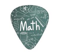 60 Pack Custom Guitar Picks Personalized Math Lesson Word Print Guitar Picks Guitar Bass Ukulele Accessories Gifts For Men Women