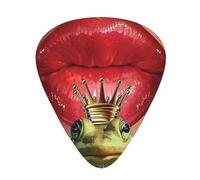 60 Pack Custom Guitar Picks Personalized Red Lips Getting Ready To Kiss A Frog Print Guitar Picks Guitar Bass Ukulele Accessories Gifts For Men Women
