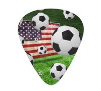 60 Pack Custom Guitar Picks Personalized Soccer Usa American Flag Print Guitar Picks Guitar Bass Ukulele Accessories Gifts For Men Women