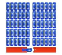 [60 Pack] K TOMOTO Racetrack Connectors Compatible with Hot Wheels | Blue Pieces for Race Track Sets