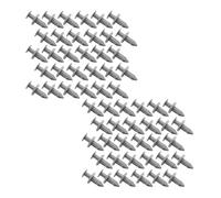 60 pack Longer Trim Panel Clips | Extended Push Fit Rivets for Carpet Lined Vans, Door Cards & Headliners | Universal 8mm Grey Fasteners for VW T5 T6, Transit, Vivaro