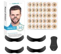 60 Pack Magnetic Nose Strips, Nose Magnet for Breathing, Snoring Aids for Men and Women, Reusable Nasal Dilators Anti Snore Devices Reduce Snoring Relieve Congestion Comfortable Airflow Support