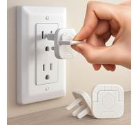 60 Pack Outlet Covers Baby Proofing with Pull Handle- Plug Covers Baby Proofing- White Baby Proof Outlet Covers 3 Prong Child Proof Outlet Cover- Shock Prevent Plug Protectors Baby Proof Plug Covers