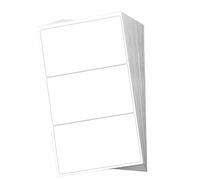 60-Pack Removable Organization Tags - 4" x 2.4" (102x62mm) White Adhesive Notes for Storage Containers | Smudge-Resistant Coating & Easy Application System