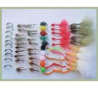 60 Pack SPRING STILL WATER Patterns, Mixed Sizes, fly fishing