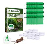 60 Pack Strong Peppermint Oil Mice Repellent Balls,Natural Mouse, Rat, Squirrel & Rodent Repellent for Home Indoor Outdoor, Lasts up to 90 Days, Safe for Kids & Pets, for Garage, Car, Attic (1 Box)