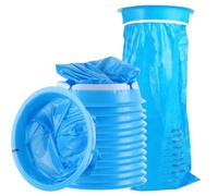 60 Pack Vomit Bag, 1000ml Blue High Density Sick Bags for Car Travel, Disposable Travel Sick Bags with Snap, Leak Resistant & Portable Vomit Bags for Aircraft Motion Morning Sickness Airsick
