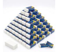 60 Pack White Erasers - Soft, Clean & Smudge-Free Rubber Erasers - Latex-Free Plastic Erasers for School Supplies, Office Use, Kids, Students & Adults