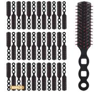60 Packs Hair Brushes, Anti Entangling Hair Brushes Anti Static Massage Combs, Disposable Plastic Hair Combs for Curly Wet Dry Hair for Homeless, Shelter, Hotel, Nursing Home