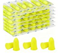 60 Pairs Foam Earplugs, Ergonomic Design Soft Ear Plugs for Sleeping, 35dB SNR Noise Cancelling Hypoallergenic Earplugs for Concerts Loud Music/Shooting Guns/Work Construction, Yellow