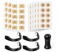 60 Pairs Magnetic Nose Strips for Snoring, Nasal Dilators with 4 Nose Clips,Improves Sleep Quality and Breathing Comfort for Better Breathing During Sleep, Sports, and Travel