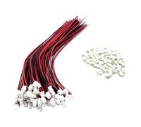 60 Pairs MX 1.25mm Pitch Plug Socket Set, Micro MX JST 1.25mm 2 Pin Male and Female Connector Kit with 28AWG 150mm Cable for PCB Wiring