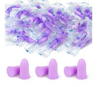 60 Pairs Ultra Soft Foam Ear Plugs, 36dB SNR Noise Reduction Earplugs for Sleeping Hearing Protection Travel Shooting Work Concentration Construction Site, Purple
