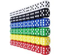 60 Pcs 14mm Six-Sided Dice Set, Multi-Color Rounded Edge D6 Dice, Portable Colored Dice for Board Games, Poker, Family Party, Classroom Math Teaching & Educational Learning