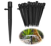 60 pcs 360 Degree Water Irrigation Drippers Drip Emitters, Adjustable Flow Drip Irrigation System Micro Watering System Accessories for 4mm/7mm Tube Automatic Drip Irrigation Kits