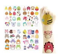 60 Pcs Animal Temporary Tattoos for Kids, Cute Stickers Waterproof Sticker Cartoon Decals DIY Craft Kawaii Stickers Arm Shoulder Decorations Birthday Party Supplies Gifts for Boys Girls