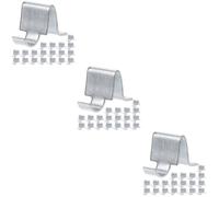 60 pcs Cabinet Shelf Support Clips Iron Silver 2.5x1.6x1.6cm | Load Bearing Support, Easy Installation, for Supermarket Shelves, Cabinet Shelves, Home Organization