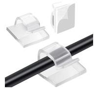 60 PCS Cable Clips Self Adhesive, Sticky Cable Tidy Wire Clips, Adhesive Cable Management Holder for Home/Office Cable Management (60)