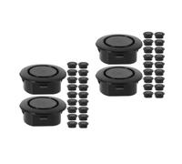 60 Pcs Car Rear Bumper Radar Hole Plug Cover Black Plastic | Repairs and Car Modification, Rear Bumper Cover without Sensors, Consistent Surface Texture, Easy Fit