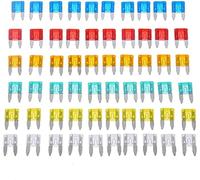 60 pcs car Truck Mini Fuse Blade 5A 10A 15A 20A 25A 30A Hybrid Set Kit Car Styling Car Safety Blade Backup Accessories