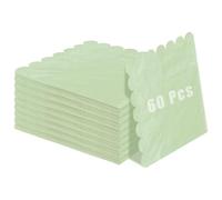 60 Pcs Cocktail Napkins, Disposable Scalloped Beverage Napkins, Sage Green Dessert Napkins, Soft Paper Napkin for Dinner Birthday Wedding Party Baby Shower, 5 x 5 Inch (Sage Green)