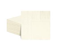 60 Pcs Cream Napkins Paper 25 x 25 cm, 2 Ply Cream Cocktail Napkins Disposable Party Paper Serviettes for Wedding Birthday Baby Shower Bridal Shower