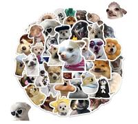 60 Pcs Cute Funny Stickers Set, Waterproof Stickers for Dog, Self Adhesive Dog Sticker, Aesthetic Decals for Love Dogs Water Bottles Scrapbook Laptop Computer