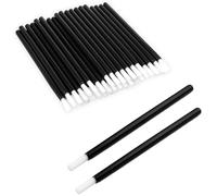 60 Pcs Disposable Lip Brushes Black Lipstick Applicator Mini Paint Brush PYO Cookie Paint Brush Lip Wands Makeup Beauty Tool Kits Nail Polish Brushes for Women Mascara Craft Painting Gifts