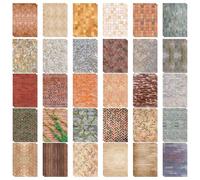 60 Pcs Dolls House Wallpaper Set, Realistic Brick Effect Wallpaper, Self Adhesive Doll House Accessories for DIY Miniature Models, Perfect Handmade Gifts for Children & Family, Friends