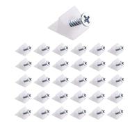 60 Pcs Drawer Repair Kit, Drawer Repair Kit with Screws, Drawer Bottom Sagging Repair Fix Mending Wedges, Plastic Corner Brace Angle Code Bracket Fastener with Screws for Furniture