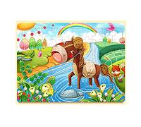60 Pcs Early Education Animal Puzzles Learning Playset Toy Set Educational Kit Children Educational Toy Home Children's Toys For Boys Girls Kids Infants Adults Developing Image Recognition