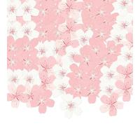 60 Pcs Edible Cherry Blossom Cupcake Topper Flower for Spring Table Decoration, Pink Sakura Blossom Cake Decorations, Spring Themed Party Suppiles Engagement for Anniversary (Wafer Paper)