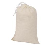 60 Pcs Empty Bags for Cooking Soup 3x4 in Natural Muslin Drawstring Bag Reusable Tea Bags for Loose Tea Small Cheese Cloth Bag Straining Unbleached Cheesecloth Outdoor Storage (White, 11X9X4CM)