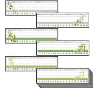 60 Pcs Eucalyptus Name Tags Boho Greenery Leaves Nameplates Classroom Flat Name Tags for Classroom Students Desks Teaching Supplies Back to School Decoration, 12 x 4 Inch (Plant Style)