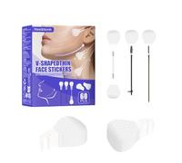 60 PCS Face Lift Tape Invisible Anti-Wrinkle Patches for Instant Facelifting, V-Line Shape Face Tape for Wrinkles, Tighten Skin Double Chin Lift Wrinkle Tape, Waterproof Face Tape